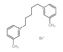 Pyridinium,1,1'-(1,5-pentanediyl)bis[3-methyl-, dibromide (9CI)结构式