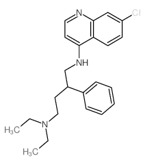 N-(7-chloroquinolin-4-yl)-N,N-diethyl-2-phenyl-butane-1,4-diamine结构式