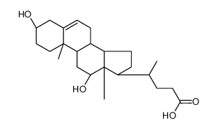 3,12-dihydroxy-5-cholenoic acid structure