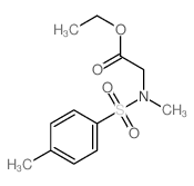 Glycine,N-methyl-N-[(4-methylphenyl)sulfonyl]-, ethyl ester结构式