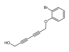 6-(2-bromophenoxy)hexa-2,4-diyn-1-ol结构式