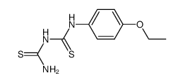 1-(4-ethoxy-phenyl)-dithiobiuret结构式