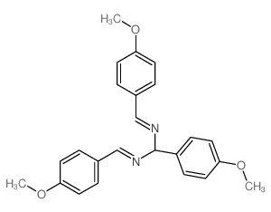 Methanediamine,1-(4-methoxyphenyl)-N,N'-bis[(4-methoxyphenyl)methylene]- structure
