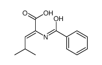 2-benzamido-4-methylpent-2-enoic acid结构式