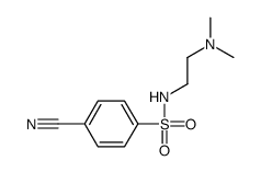 4-cyano-N-[2-(dimethylamino)ethyl]benzenesulfonamide结构式