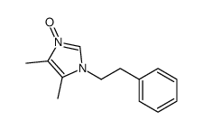 4,5-dimethyl-1-oxido-3-(2-phenylethyl)imidazol-1-ium Structure