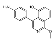 4-(4-aminophenyl)-1-methoxyisoquinolin-5-ol结构式