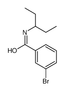 3-bromo-N-pentan-3-ylbenzamide Structure