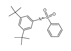N-(3,5-Di-tert-butylphenyl)-N-(phenylsulfonyl)aminyl radical结构式