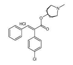 (8-methyl-8-azoniabicyclo[3.2.1]octan-3-yl) (E)-2-(4-chlorophenyl)-3-phenylprop-2-enoate,chloride Structure
