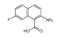 1-Naphthalenecarboxylicacid,2-amino-7-fluoro-(9CI)结构式
