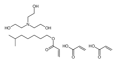 2-[bis(2-hydroxyethyl)amino]ethanol,6-methylheptyl prop-2-enoate,prop-2-enoic acid Structure