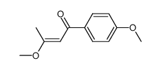 3-methoxy-1-(4-methoxyphenyl)but-2-en-1-one结构式