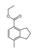 7-甲基-2,3-二氢-1H-茚-4-羧酸乙酯结构式