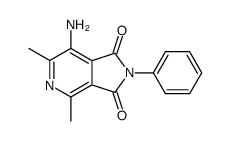7-Amino-4,6-dimethyl-2-phenylpyrrolo<3,4-c>pyridine-1,3-dione Structure