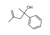 4-methyl-2-phenyl-4-penten-2-ol结构式