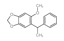 6-methoxy-5-(1-phenylethyl)benzo[1,3]dioxole结构式