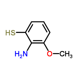2-氨基-3-甲氧基苯硫酚结构式