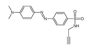 4-[[4-(dimethylamino)phenyl]diazenyl]-N-prop-2-ynylbenzenesulfonamide结构式