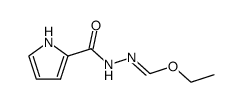 ethylN-(1H-pyrrole-2-carbonyl)formohydrazonate结构式