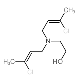 2-(bis(3-chlorobut-2-enyl)amino)ethanol结构式