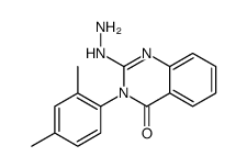 3-(2,4-二甲基苯基)-2-肼基喹唑啉-4(3h)-酮结构式