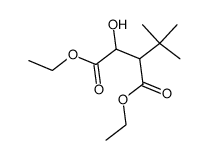 α-tert-butyl-β-hydroxy-succinic acid diethyl ester结构式