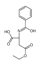 (2S)-2-benzamido-4-ethoxy-4-oxobutanoic acid Structure