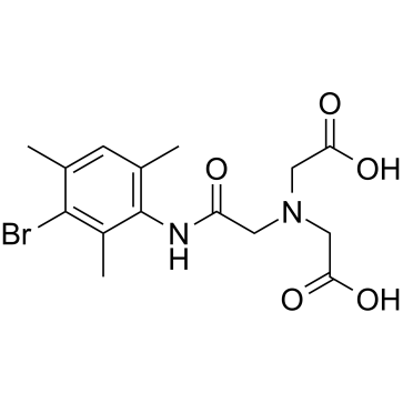 (3-bromo-2,4,6-trimethylphenylcarbamoyl)methyliminodiacetic acid Structure