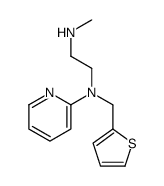 N-methyl-N'-pyridin-2-yl-N'-(thiophen-2-ylmethyl)ethane-1,2-diamine结构式