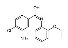 3-氨基-4-氯-N-(2-乙氧基苯基)苯甲酰胺结构式