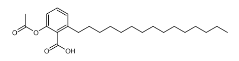 2-acetoxy-6-pentadecylbenzoic acid Structure