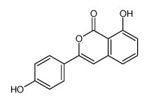 8-hydroxy-3-(4-hydroxyphenyl)isochromen-1-one Structure