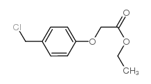 (4-Chloromethyl-phenoxy)acetic acid ethyl ester Structure