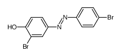 2-bromo-4-((4-bromophenyl)diazenyl)phenol Structure