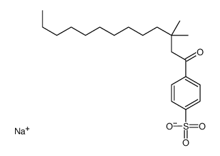 4-(3,3-dimethyl-1-oxotridecyl)benzenesulfonic acid结构式