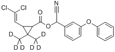 氯氰菊酯 D6结构式