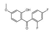 (2,4-difluorophenyl)-(2-hydroxy-4-methoxyphenyl)methanone结构式