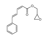 oxiran-2-ylmethyl 5-phenylpenta-2,4-dienoate结构式