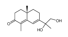 (4aS)-7-(1,2-dihydroxypropan-2-yl)-1,4a-dimethyl-4,4a,5,6-tetrahydronaphthalen-2(3H)-one Structure