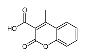 4-甲基-2-氧代-2H-苯并吡喃-3-甲酸结构式