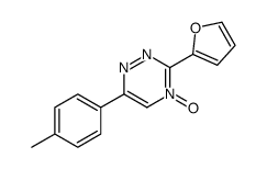3-(furan-2-yl)-6-(4-methylphenyl)-4-oxido-1,2,4-triazin-4-ium结构式