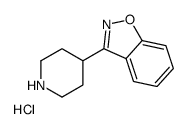 3-(哌啶-4-基)苯并[d]异恶唑盐酸盐结构式