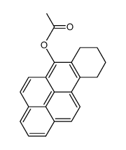 acetic acid-(7,8,9,10-tetrahydro-benzo[def]chrysen-6-yl ester) Structure