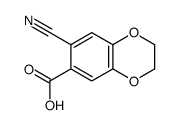 1,4-Benzodioxan-6-carboxylic acid,7-cyano- (6CI) Structure