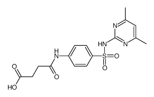 4-[[4-[[(4,6-dimethyl-2-pyrimidinyl)amino]sulphonyl]phenyl]amino]-4-oxobutyric acid结构式