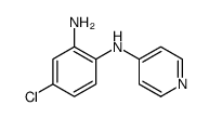 1,2-Benzenediamine, 4-chloro-N1-4-pyridinyl结构式