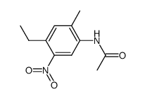 acetic acid-(4-ethyl-2-methyl-5-nitro-anilide) Structure