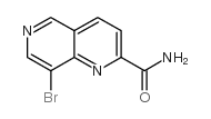8-BROMO-[1,6]NAPHTHYRIDINE-2-CARBOXYLIC ACID AMIDE Structure