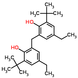 2,2'-亚甲基双(6-叔丁基-4-乙基苯酚)结构式